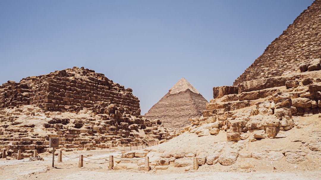 The great pyramids of Giza, just outside Cairo.